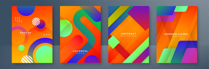 Modern abstract covers set, minimal geometric background. Abstract geometric pattern background with line texture for business brochure cover design.