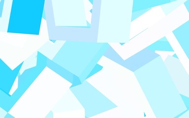 Light Pink, Blue vector pattern with colorful hexagons.