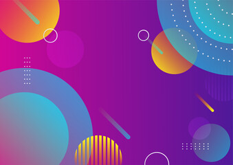 Fototapeta premium Colorful abstract background with geometric shapes