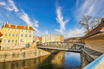 River in Klodzko town in Poland