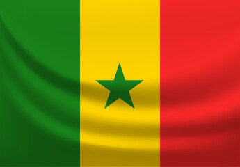 Naklejka premium Senegal flag