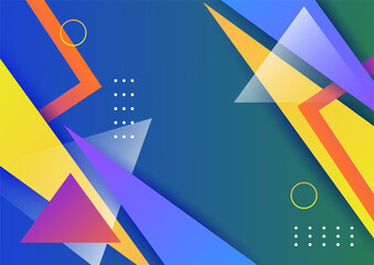 Abstract background with geometric shapes and dynamic effect. Modern pattern. Vector illustration for design.