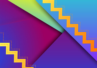 Obraz premium Colorful abstract background with geometric shapes