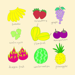Various tasty fruit