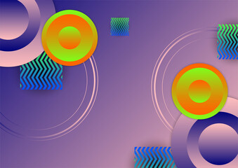 Colorful vibrant gradient geometric pattern background texture for cover design. Minimal color abstract gradient banner template. Modern vector geometric shape for presentation design template