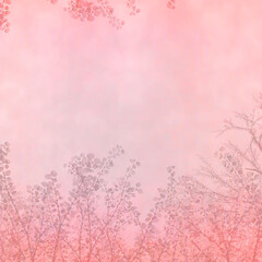 植物のシルエットのある背景素材