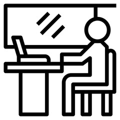 employee or officer icon