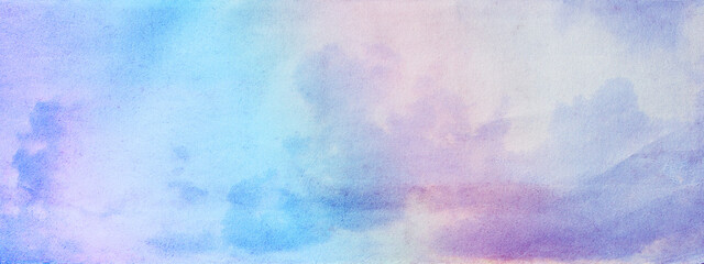 artistic soft cloud and sky with a pastel colored pink to blue gradient
