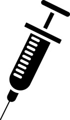 Syringe Medical Icon Vector Illustration vector art on white background..eps