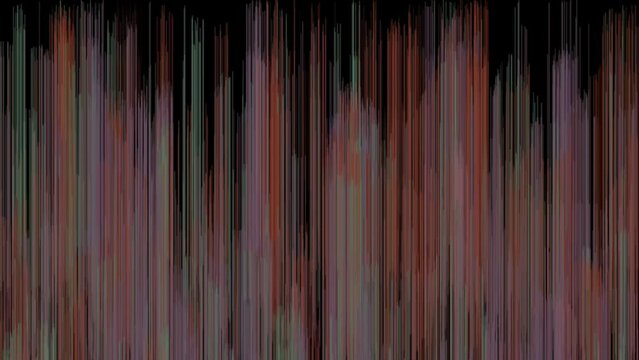 Abstract bagground with colourful line distort and flikering line Animated