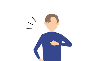 ジェンダーレス、ジェンダーレス水着姿、自信満々に胸をたたく