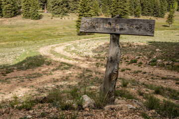 Yovimpa Pass Sign In Bryce Canyon