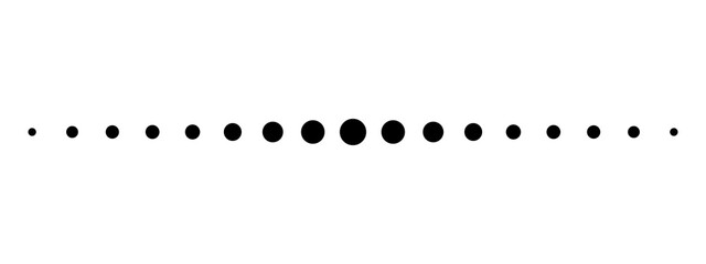 Set of dots. dot line. Dotted line simple shape vector