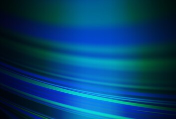 Dark BLUE vector blurred bright pattern.