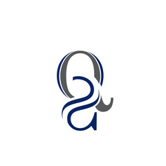 Fototapeta premium logo design icon letter q s