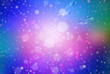 Obraz premium Dark Pink, Blue vector backdrop in holiday style.