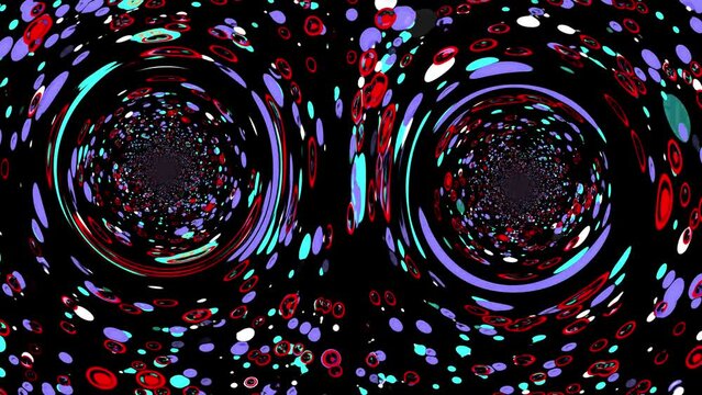 2 Beautiful infinit circle loop,first circle left side and second circle right side with animation