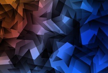 Light Blue, Red vector triangle mosaic background. - obrazy, fototapety, plakaty