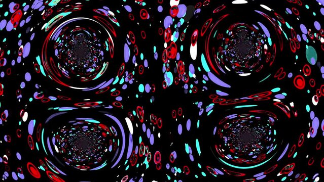 4 Beautiful circle infinit loop with motion Animated Bagground