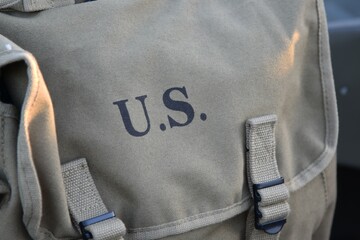 U. S. military canvas bag