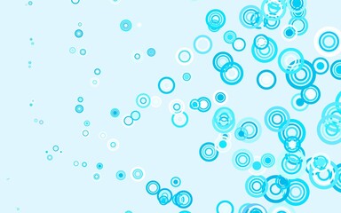 Light Blue, Red vector template with circles.