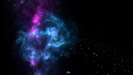 black hole, Planets and galaxy, science fiction wallpaper. Beauty of deep space. Billions of galaxy in the universe Cosmic art background