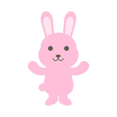 Obraz premium 二足歩行のうさぎ