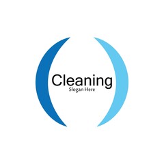 Obraz premium Cleaning logo and symbol ilustration vector template