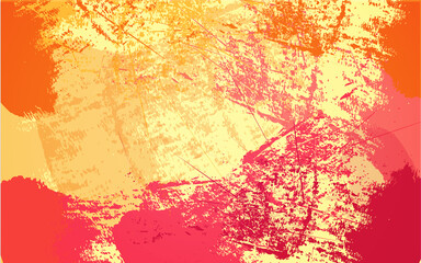Abstract grunge texture wall pain yellow and red background