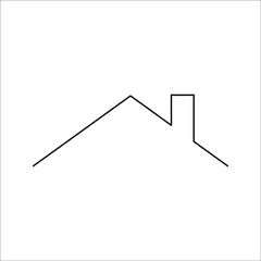 House roof icon, on a white background.