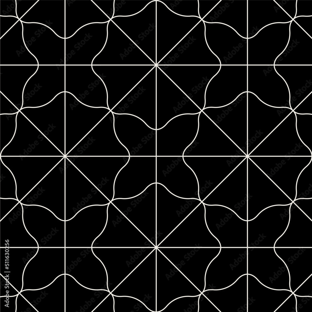 Aufkleber geometric seamless patterns background design. abstract line art pattern for wallpaper