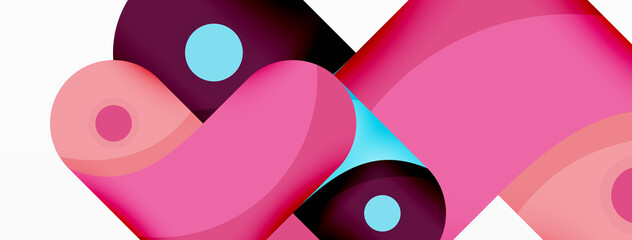 Creative geometric wallpaper. Trendy minimal abstract background. Techno business template for wallpaper, banner, background or landing