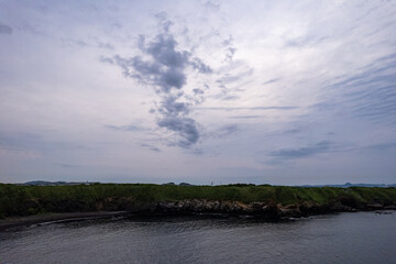 岬上空の不思議な雲