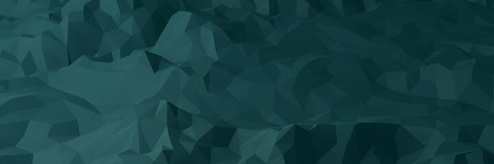 3D render low polygon stone mountain.