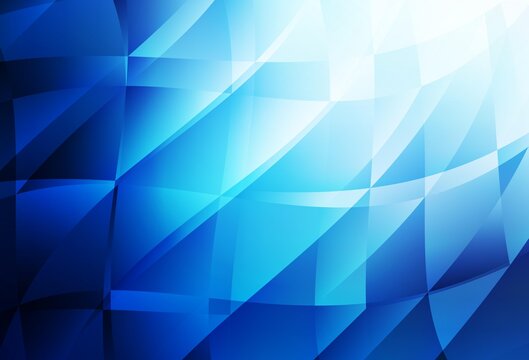 Dark BLUE vector triangle mosaic background.