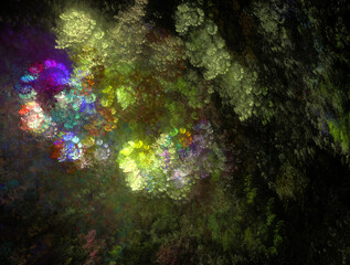 Imaginatory fractal abstract background Image