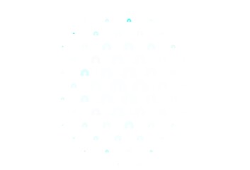 Light Blue, Green vector background with rainbow symbols.