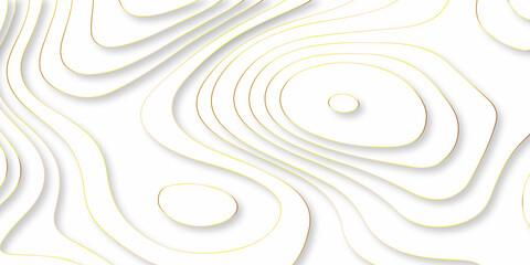 Luxury paper cut background, Abstract decoration, white pattern, halftone gradients, 3d Vector illustration, topographic canyon map light relief texture, curved layers and shadow.