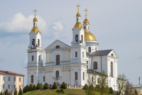 Holy Dormition Cathedral on May day, Vitebsk