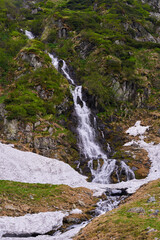 Waterfall in the early summer