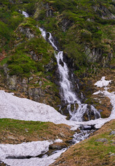 Waterfall in the early summer