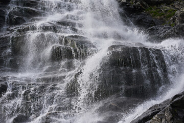 Fototapeta na wymiar Waterfall in the early summer