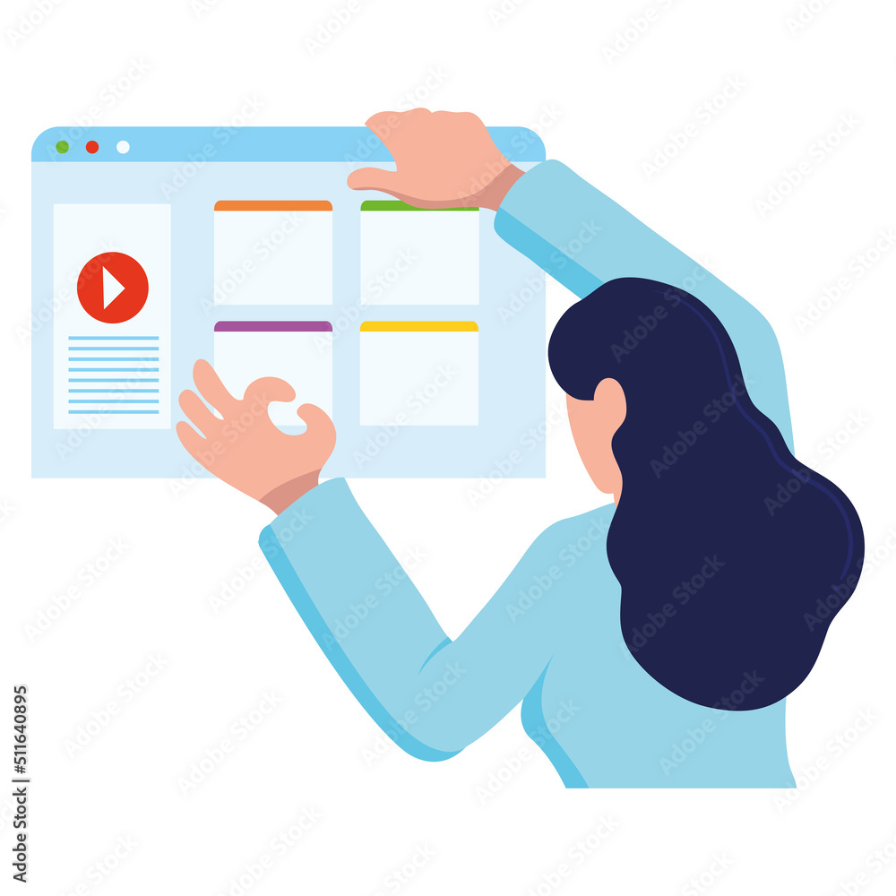 Poster developer with web page