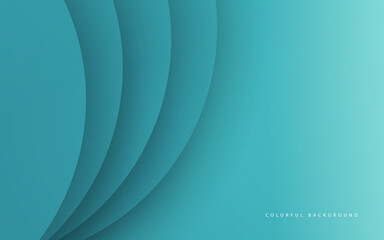 Abstract paper cyan color background