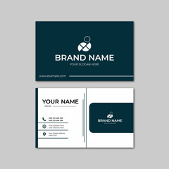 elegant black and white modern business card design