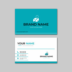elegant blue and white modern business card design