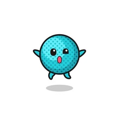 spiky ball character is jumping gesture