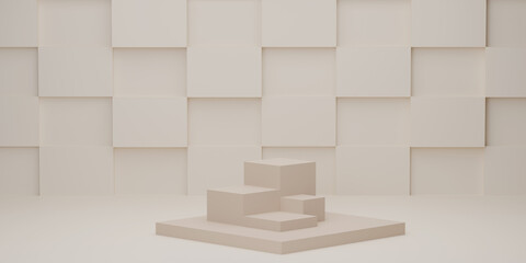 background 3d render. 3d background product display podium scene. podium stand to show product with mint color background. 3d render.