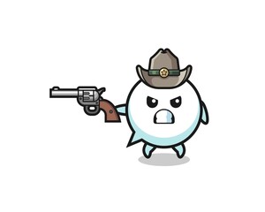 the speech bubble cowboy shooting with a gun