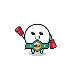 speech bubble boxer mascot character